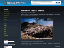 Tablet Screenshot of bolivia-internet.com